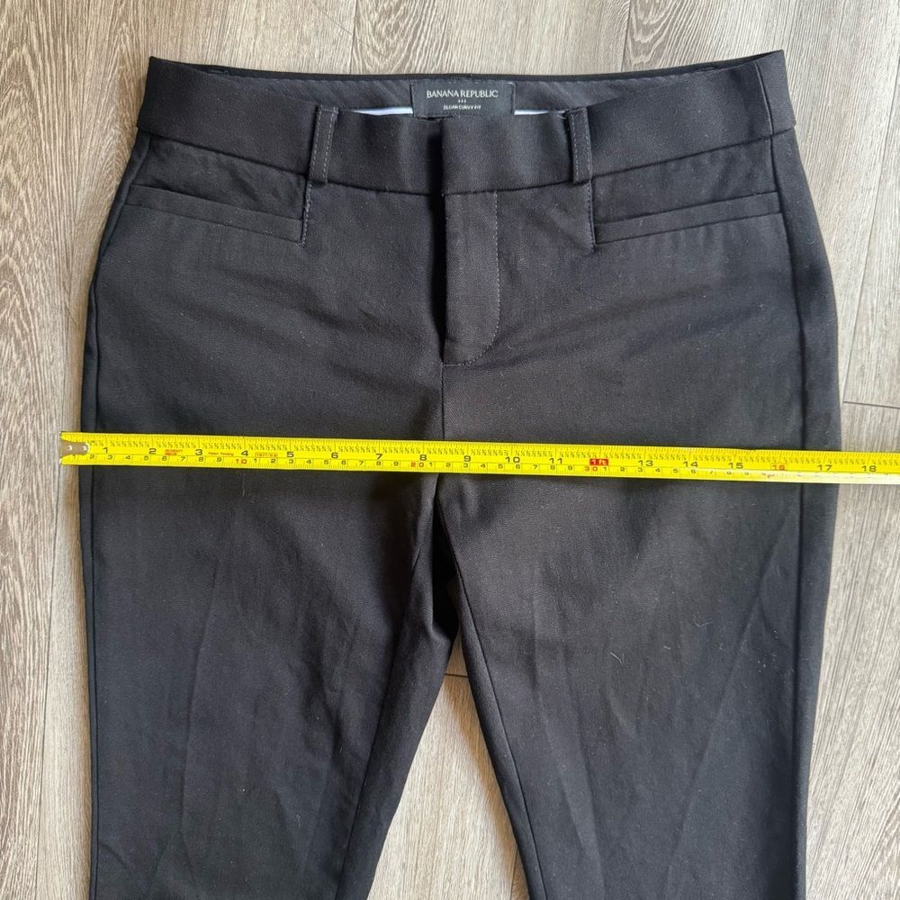 Banana Republic Black Sloan Curvy Fit Women’s Pants Size 0 - Picture 9 of 13